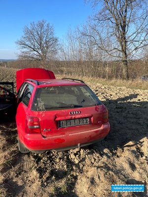 Audi zakopane w polu