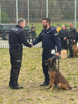 Reprezentacja funkcjonariuszy garnizonu dolnośląskiej Policji już po raz kolejny na podium Międzynarodowych Zawodów Kynologicznych zorganizowanych w Czechach