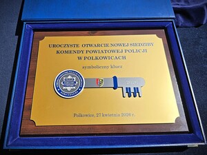 Zdjęcia z uroczystości otwarcia nowej Komendy Powiatowej Policji w Polkowicach