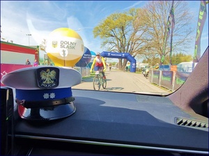 policja zabezpieczana maraton w Miękini