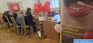 Kolejne wspólne działania z Fundacją DKMS. Tym razem „Policjanci z Lubina łączą siły dla Damiana”