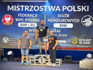 Dolnośląscy policjanci z medalami podczas XII Mistrzostw Polski Służb Mundurowych w Wyciskaniu Sztangi Leżąc
