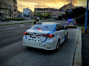 Zdjęcia z policyjnej akcji taxi