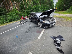 Śmiertelny wypadek - służby pracują na miejscu zdarzenia