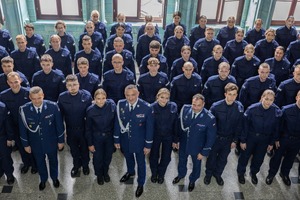 policjanci podczas ślubowania