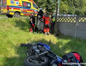 wypadek motocyklowy