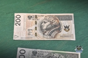 podrobione banknoty w polskim nominale
