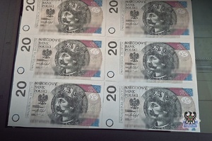 podrobione banknoty w polskim nominale