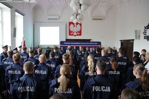 ślubowanie NOWOPRZYJĘTYCH POLICJANTÓW