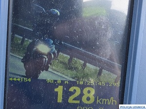 128 kilometrów na godzinę
