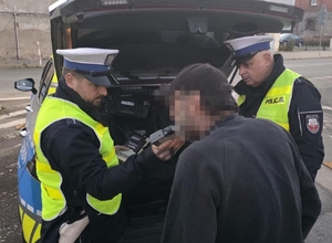 policjanci kontrolują pojazdy
