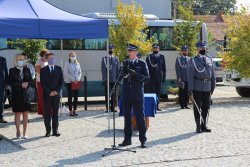 wystąpienie Komendanta Wojewódzkiego Policji we Wrocławiu inspektora Dariusza Wesołowskiego  - inne ujęcie