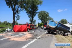 wypadek na drodze krajowej