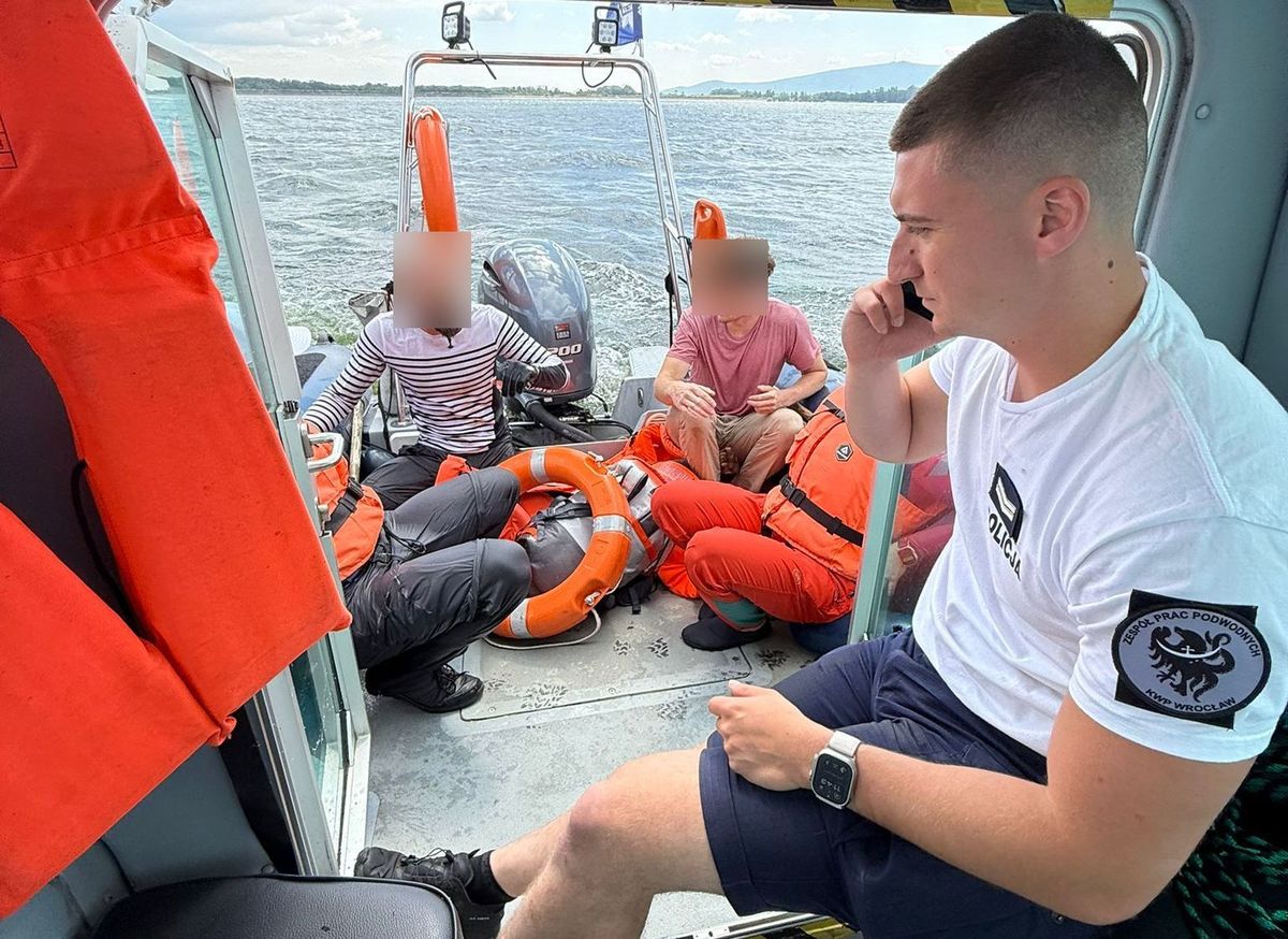 Pozytywnie zakończyła się akcja policyjnych wodniaków