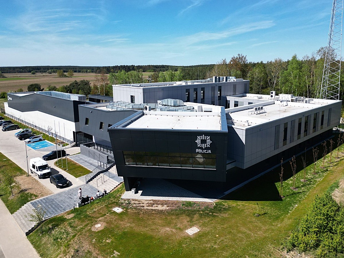 Nowa siedziba Komendy Powiatowej Policji w Polkowicach na Dolnym Śląsku